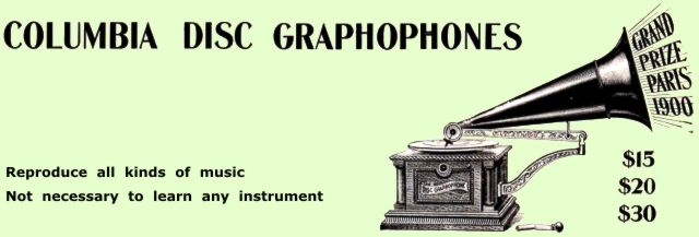 Reproduction 10" Columbia AH AJ AY Disc Graphophone Phonograph Turntable 